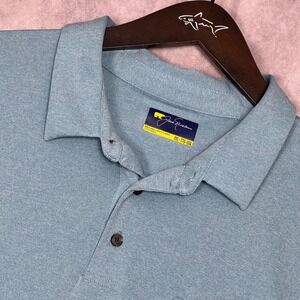 Jack‎ Nicklaus Polo Shirt Mens XXL Blue Excellent Golden Bear Pocket Golf Top